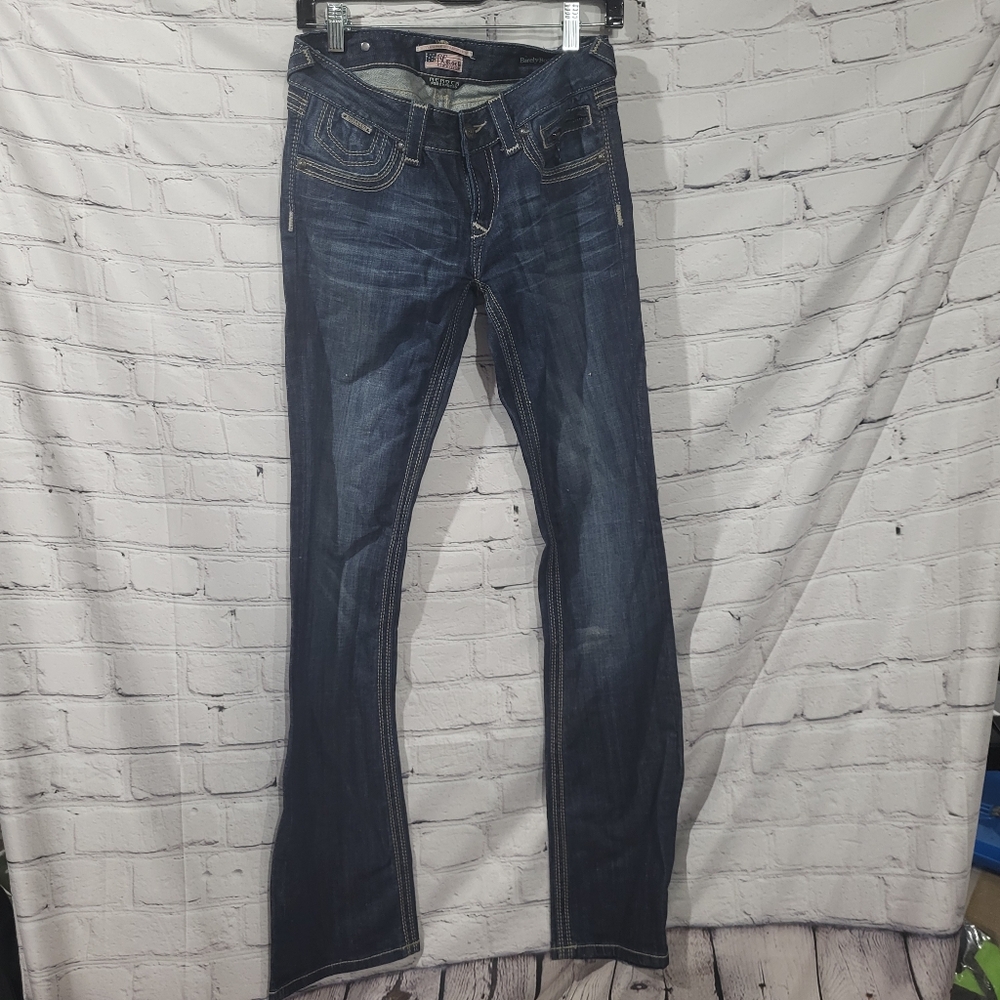 Rerock Women's Blue Jeans. Barely Boot